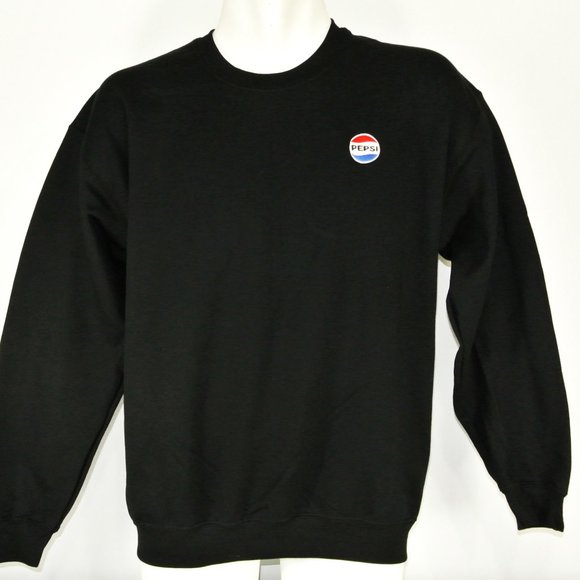 PEPSI Cola Merchandising Employee Uniform Black Sweatshirt NEW Size XL - Picture 1 of 10